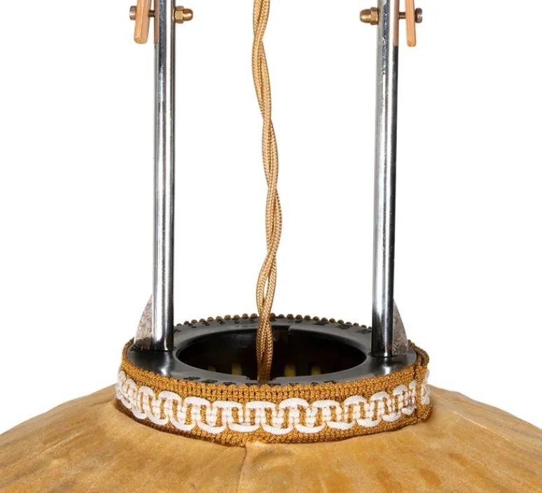 Suspension*HKLIVING Suspension, Oval L, , Ø35cm, H75cm - HK Living jaune