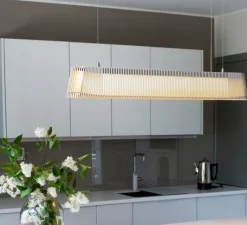 Suspension*Secto Design Suspension, Owalo 7000, câble+interrupteur, , LED, L100cm, H13cm - blanc laminé