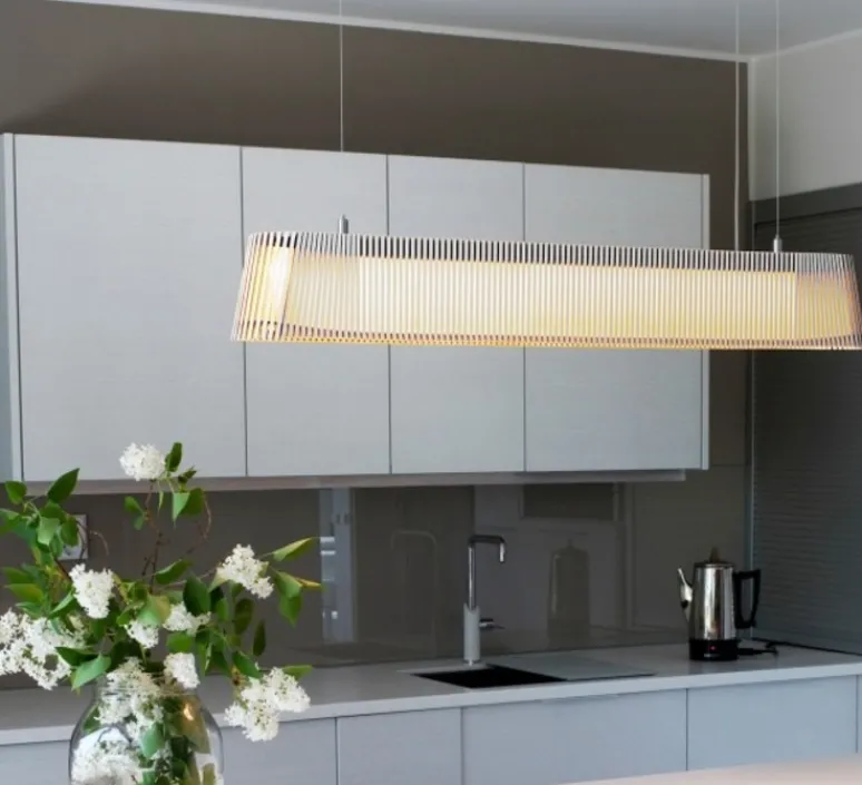 Suspension*Secto Design Suspension, Owalo 7000, câble+interrupteur, , LED, L100cm, H13cm - blanc laminé