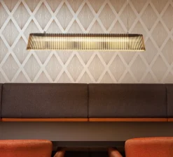 Suspension*Secto Design Suspension, Owalo 7000, , LED, 2800K, 2500lm, L100cm, H13cm - noir laminé