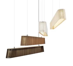 Suspension*Secto Design Suspension, Owalo 7000, , LED, 2800K, 2500lm, L100cm, H13cm - noir laminé