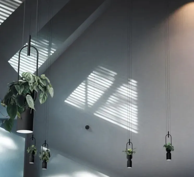 Suspension, Oxygen C, noir, Ø14,5cm, H95cm - Luxcambra