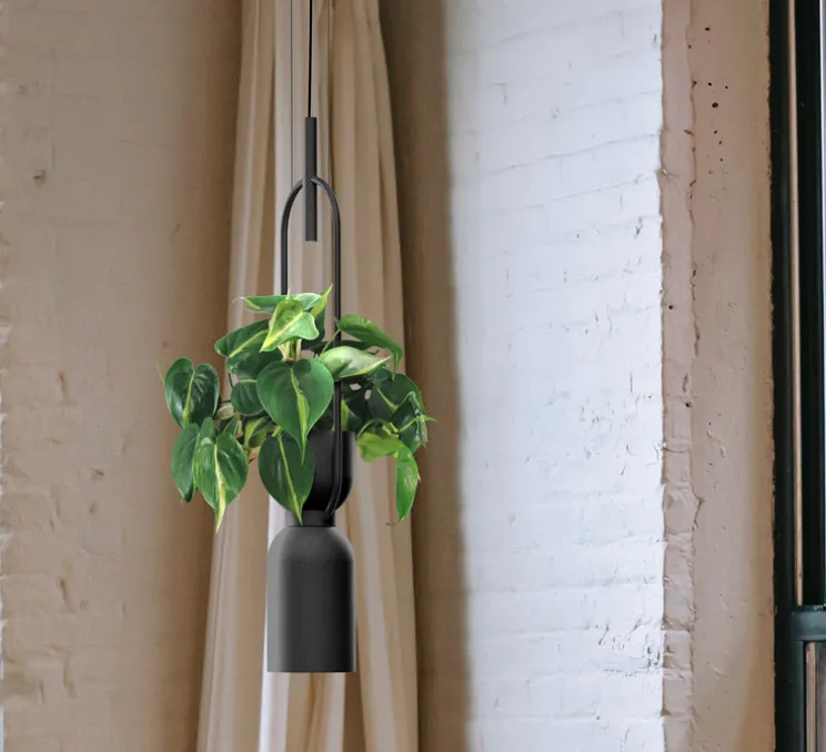 Suspension, Oxygen C, noir, Ø14,5cm, H95cm - Luxcambra