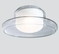 Suspension, Pace 28, 1 module, transparent, LED, dim, 2700K, Ø28cm, H11cm - A-N-D