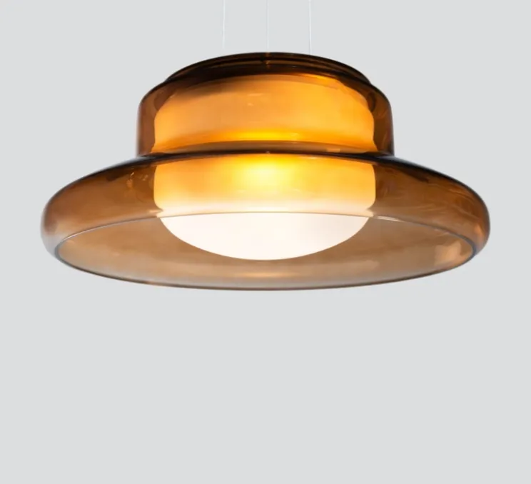 Suspension, Pace 28, 1 module, ambre, LED, dim, 2700K, Ø28cm, H11cm - A-N-D