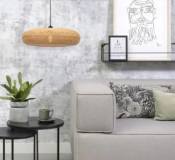 Suspension, Palawan L, naturel, Ø60cm, H15cm - Good&Mojo