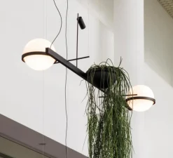Suspension*Vibia Suspension, Palma 3734, , LED, 2700K, 1371lm, L150cm, H48cm - graphite