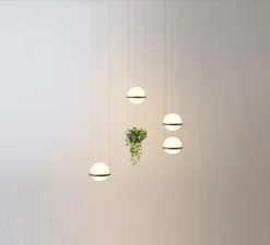 Suspension*Vibia Suspension, Palma 3720, , LED, 2700K, 685lm, Ø22cm, H19cm - graphite