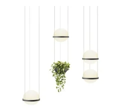Suspension*Vibia Suspension, Palma 3720, , LED, 2700K, 685lm, Ø22cm, H19cm - graphite