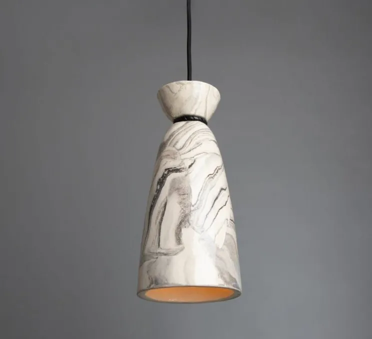 Suspension, Pando, noir mat, Ø14cm, H30cm - Mullan Lighting