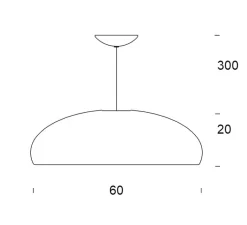 Suspension*Fontana Arte Suspension, Pangen, , Ø60cm - blanc