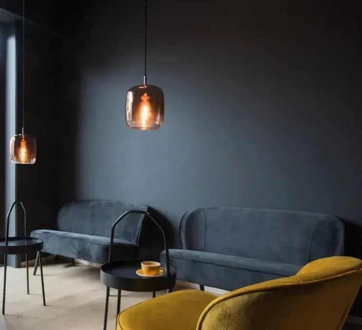 Suspension, PANTILO 20, transparent, cuivre , Ø20cm, H21cm - Slv