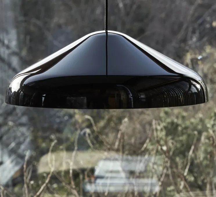 Suspension, Pao Steel 470, noir soft, Ø47cm, H16,25cm - HAY
