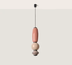 Suspension*Aromas del Campo Suspension, Papi, C1233, , Ø18cm, H60,5cm - orange kaki, nude, marron silhouette