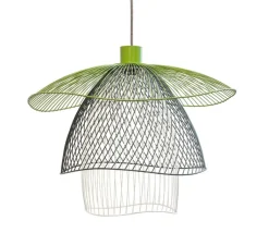 Suspension*Forestier Suspension, Papillon S, Bleu, vert, blanc, Ø56cm, H38,4cm - Bleu,vert,blanc