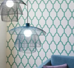 Suspension|Enfants*Forestier Suspension, Papillon S, , Ø56cm, H38,4cm - bleu