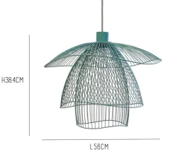 Suspension|Enfants*Forestier Suspension, Papillon S, , Ø56cm, H38,4cm - bleu