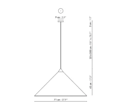 Suspension, Paris-Hanoï, Raphia naturel, Ø71cm, H42cm - Designheure