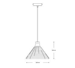 Suspension*Forestier Suspension, Parrot XS, , Ø26cm, H18cm - sable