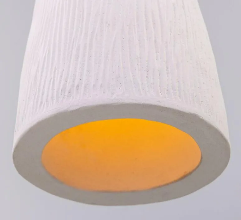 Suspension*Mullan Lighting Suspension, Parva, , IP44, Ø14cm, H30cm - blanc, laiton satiné