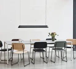 Suspension*HAY Suspension, PC Linear, , LED, 2800K, 2300lm, L120cm, H10cm - noir