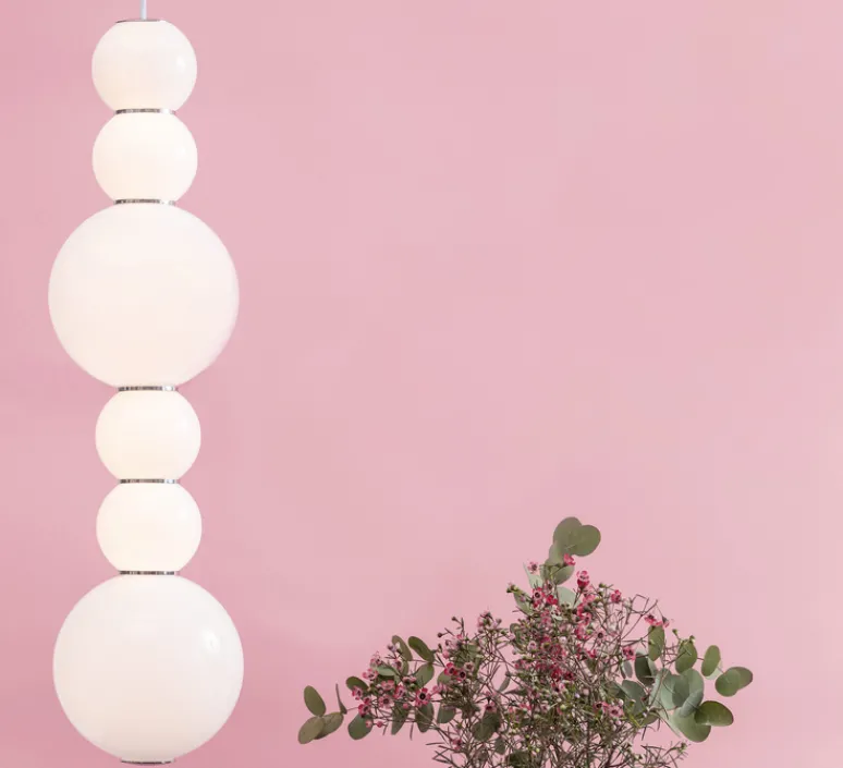 Suspension*Formagenda Suspension, PEARLS DOUBLE D, 1200 lm, 2700 K, , LED, Ø18cm, H67cm - chrome