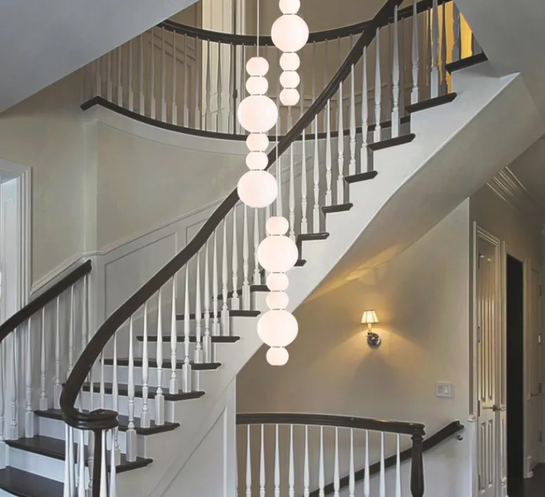 Suspension*Formagenda Suspension, PEARLS DOUBLE D, 1200 lm, 2700 K, , LED, Ø18cm, H67cm - chrome