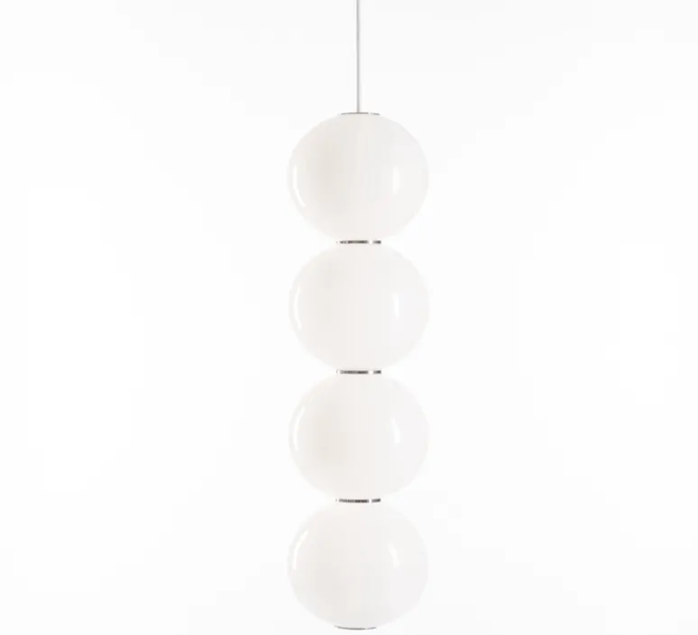 Suspension*Formagenda Suspension, PEARLS DOUBLE E, 1200 lm, 2700 K, , LED, Ø18cm, H67cm - chrome