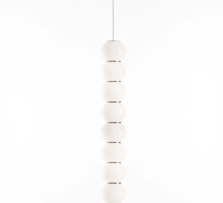 Suspension*Formagenda Suspension, PEARLS DOUBLE B, 1200 lm, 2700 K, , LED, Ø10cm, H67cm - chrome