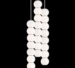 Suspension*Formagenda Suspension, PEARLS DOUBLE B, 1200 lm, 2700 K, , LED, Ø10cm, H67cm - chrome