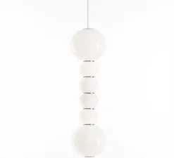 Suspension*Formagenda Suspension, PEARLS DOUBLE F, 1200 lm, 2700 K,, LED, Ø18cm, H67cm - chrome