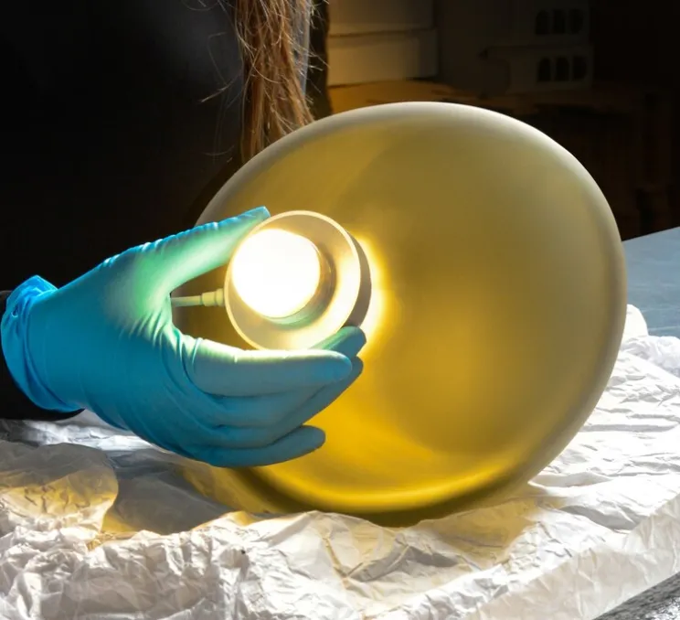 Suspension, Pebble A Citrine / C Slate , bleu, bronze, LED dimmable, 2700K, 1750lm, L21cm, H30,5cm - A-N-D