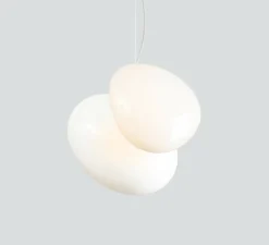 Suspension, Pebble A Perle / C Perle, blanc, LED dimmable, 2700K, 1750lm, L21cm, H30,5cm - A-N-D