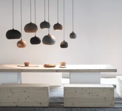 Suspension, Pebble S, terracotta, L27cm, H18cm - Ay Illuminate