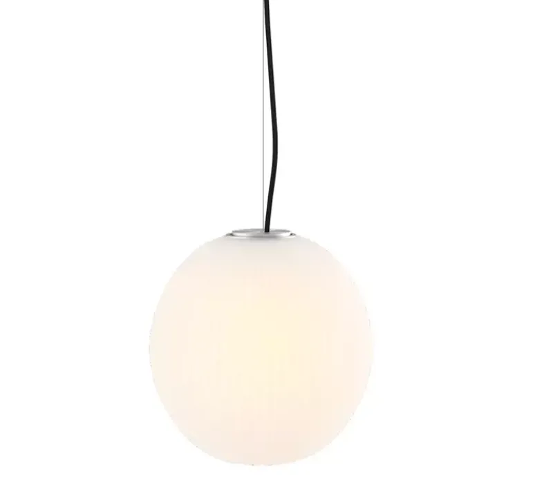 Suspension*Nordic Tales Suspension, Pepo, câble noir, , Ø25cm, H26cm - blanc, câble noir