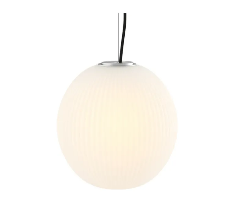 Suspension*Nordic Tales Suspension, Pepo, câble noir, , Ø25cm, H26cm - blanc, câble noir