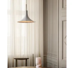 Suspension, Petalii 1 small, blanc, laiton poli, Ø28cm, H25cm - Nuura