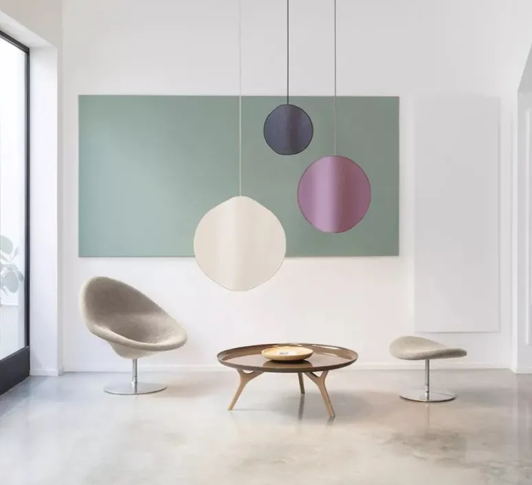 Suspension*DesignHeure Suspension, Petit Moon, , Ø35cm, H13cm - gris