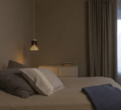 Suspension*Secto Design Suspension, Petite 4600, noyer, LED, 2800K, 480lm, Ø20cm, H23cm - marron