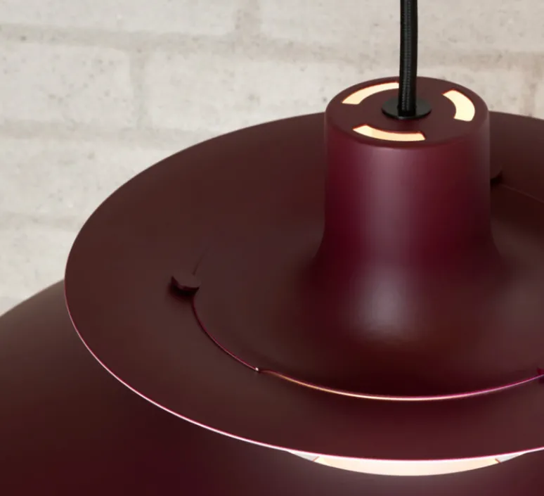 Suspension*Louis Poulsen Suspension, PH 5, , Ø50cm, H26,7cm- bordeaux monochrome