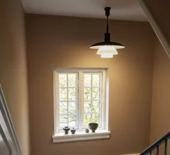 Suspension, PH 5/5, noir, verre opalin, Ø50cm, H43cm - Louis Poulsen