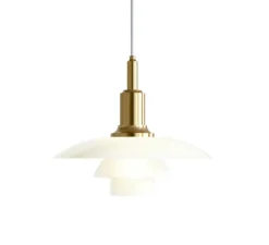 Suspension*Louis Poulsen Suspension, PH 3/2 Suspension, , LED, Ø28,5cm, H24,2cm - laiton et blanc