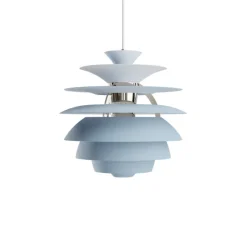 Suspension*Louis Poulsen Suspension, PH Snowball, , Ø40cm, H39cm - bleu, chrome