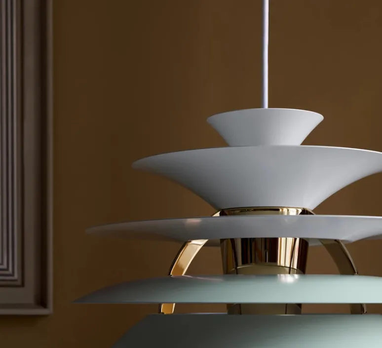 Suspension*Louis Poulsen Suspension, PH Snowball, , Ø40cm, H39cm - vert, laiton