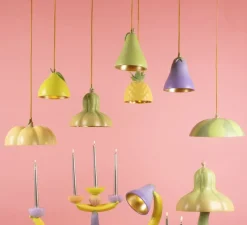 Enfants|Suspension*Seletti Suspension, Pineapple, Vitamin, , Ø16cm, H18cm - jaune