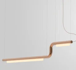 Suspension, Pipeline CM2 Dali, cuivre, LED, 2700K, 880lm, L183cm, H29cm - A-N-D
