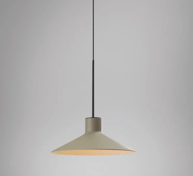 Suspension, Platet S/20, Gris olive, Ø20cm, H24cm - Bover
