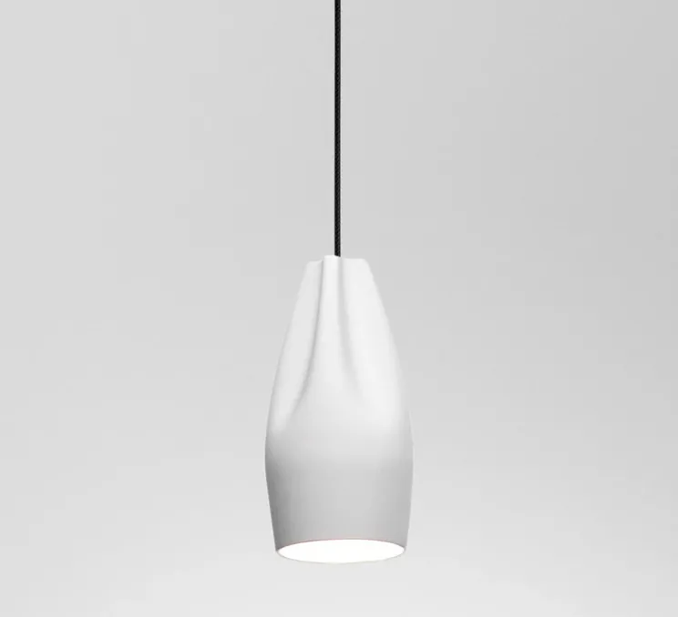 Suspension, Pleat Box 13, blanc, Ø11,5cm, H26cm - Marset
