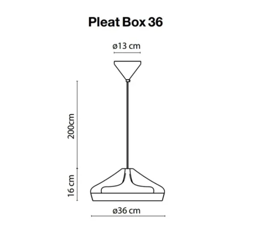 Suspension*Marset Suspension, Pleat Box 36, , H16cm, Ø34cm - blanc
