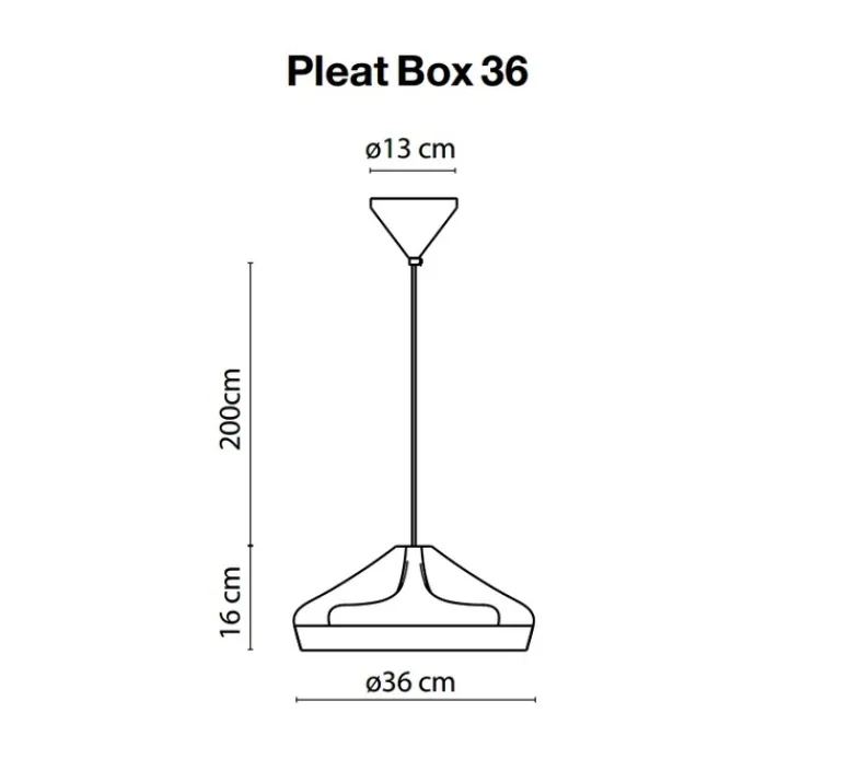 Suspension*Marset Suspension, Pleat Box 36, , H16cm, Ø34cm - blanc